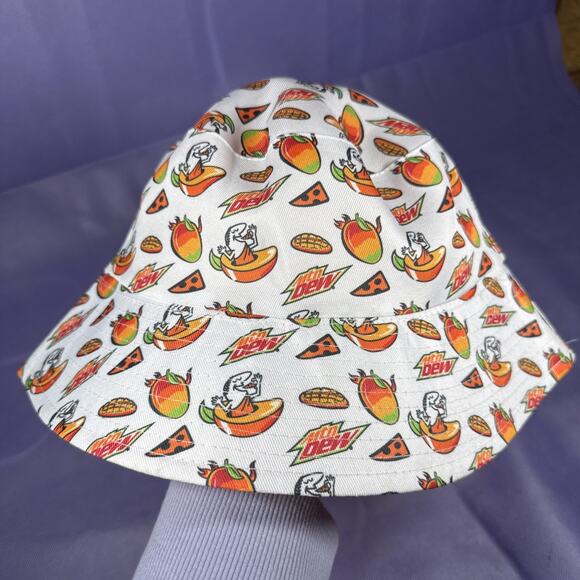 Little Caesars Reversible Mango Mountain Dew Hat Limited Edition. Rare Hat J3 - Picture 5 of 5
